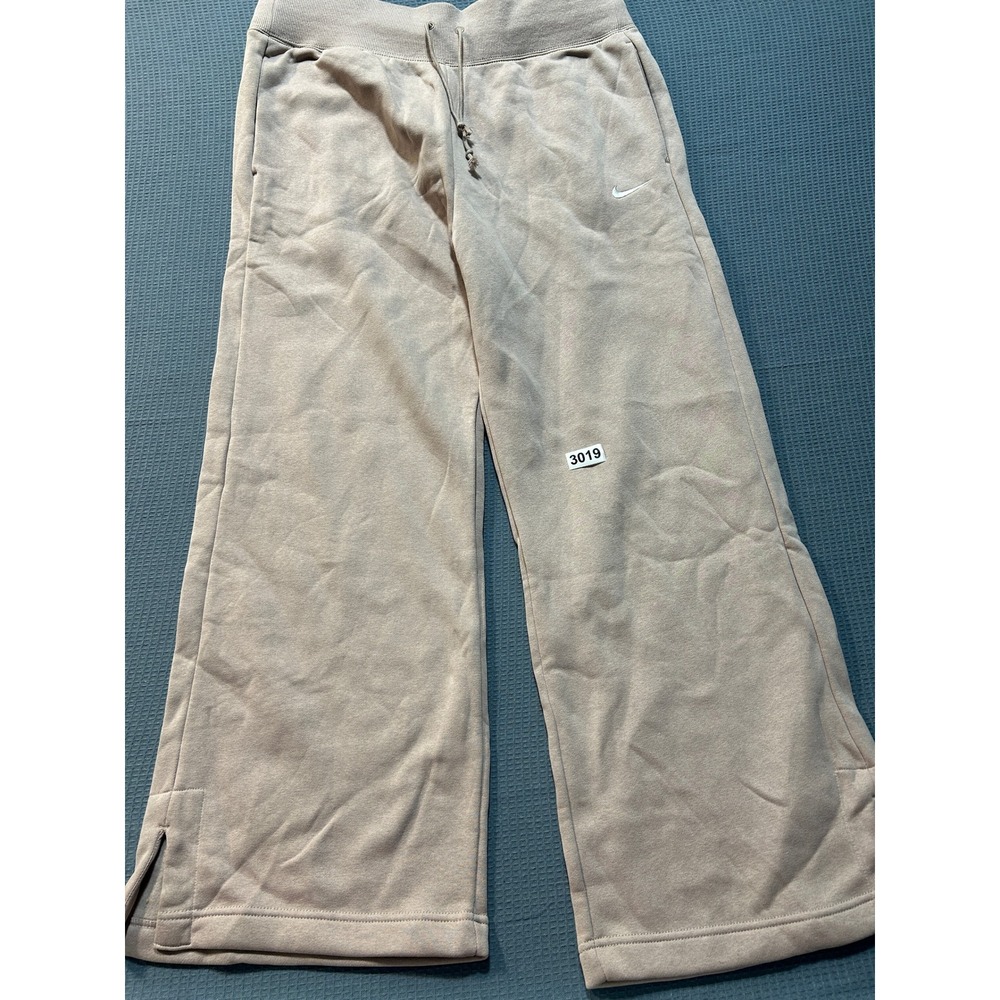 Nike Wide Leg Sweatpants Womens Sz XL Taupe
